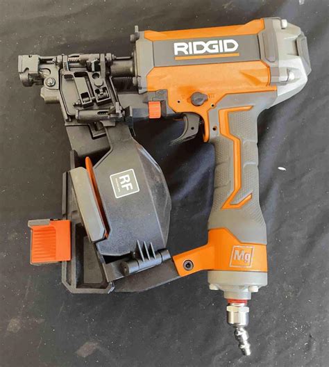 ridgid 1-3 4 roofing coil nailer with magnesium metal housing|ridgid roofing nailer siding adapter.